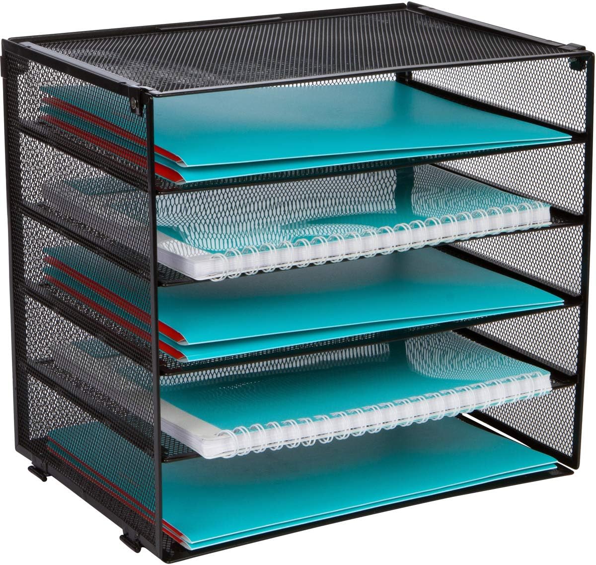 230527222126625_1 Desk Organizer with 6 Tiers, Paper Tray for Office Supplies, Letters, Billls, Folders, Files, Binders. Desk Organizers and Accessories for Home, Office, School. Office Organization with Style - Image 1